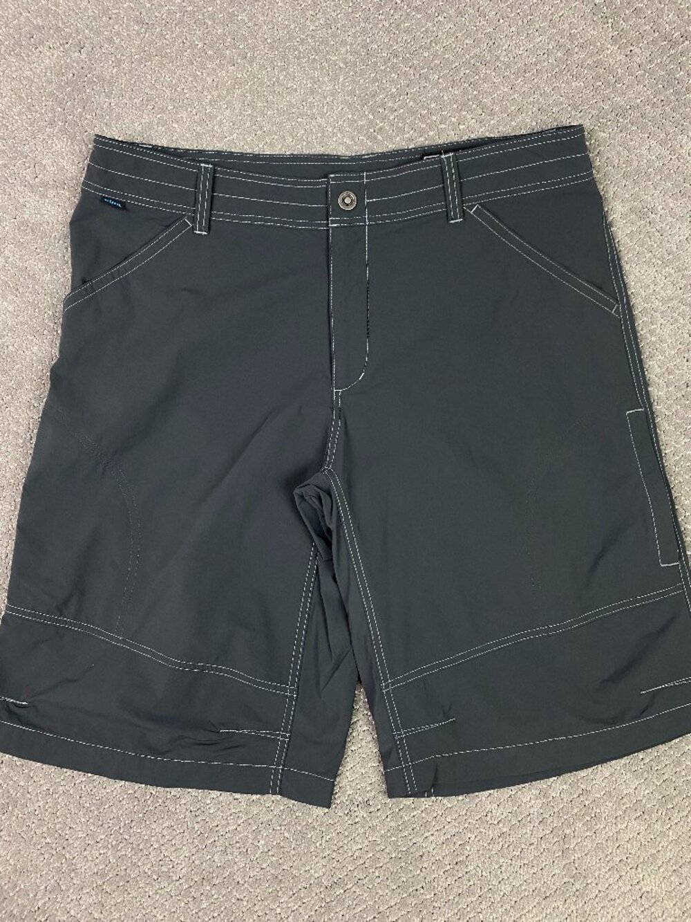 Kuhl Revolvr Shorts Mens 38 Gray Hiking Outdoor Cargo Gorpcore Utility 13"
